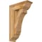 Ekena Millwork Imperial Traditional Rough Sawn Bracket w/ Offset Brace, Western Red Cedar, 8"W x 22"D x 34"H BKT0806X22X34IMP01RWR - alternate 1